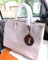 Louis  Vuitton Pink Onthego Mm Empreinte With Og Box And Dust Bag 5
