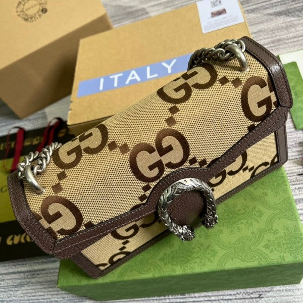 GUCC   Dionysus Giant GG shoulder bag with box107