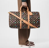 Louis  Vuitton  Keepall  Bandouliere  50  Monogram  Craggy  Chocolate  Canvas  Travel  Duffle  Bag  With  Dust  Bag  (2024)