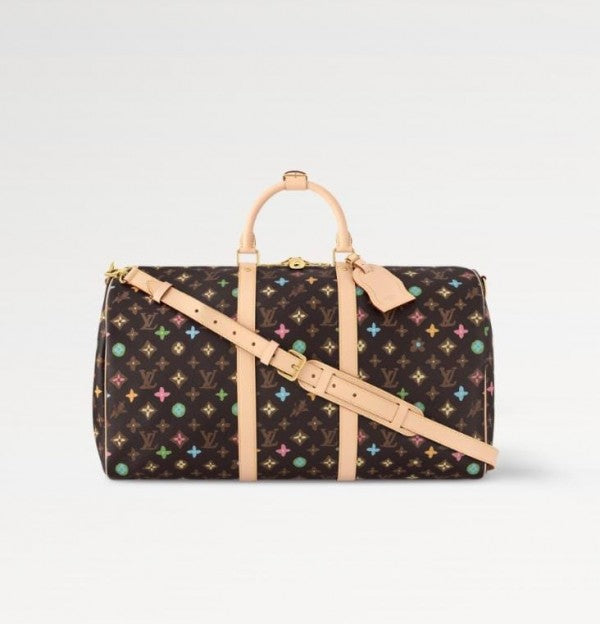 Louis  Vuitton  Keepall  Bandouliere  50  Monogram  Craggy  Chocolate  Canvas  Travel  Duffle  Bag  With  Dust  Bag  (2024)