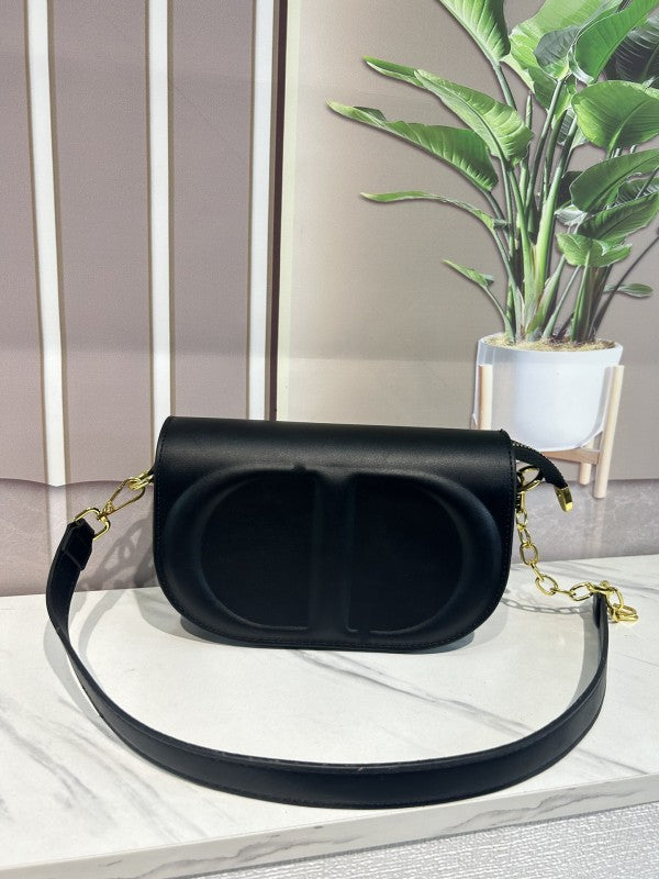 Christian  Dior  Signature  Oval  Camera  Bag  With  OG  Box  &  Dust  Bag  (Black)