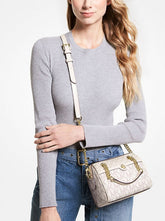 Michael  Kors  Blair  Boston  With  OG  Box  &  Dust  Bag  (22312  Beige  White)