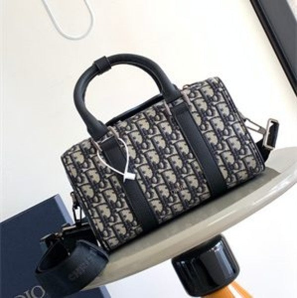 Christian  Dior  Mini  Unisex  Lingot  26  Duffle  With  Dust  Bag  (CD0203  Black)