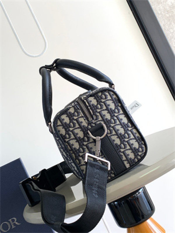 Christian  Dior  Mini  Unisex  Lingot  26  Duffle  With  Dust  Bag  (CD0203  Black)