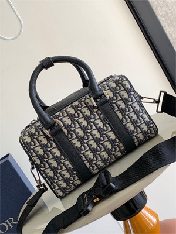 Christian  Dior  Mini  Unisex  Lingot  26  Duffle  With  Dust  Bag  (CD0203  Black)