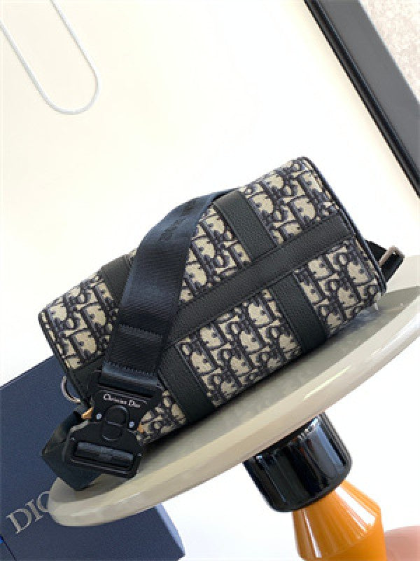 Christian  Dior  Mini  Unisex  Lingot  26  Duffle  With  Dust  Bag  (CD0203  Black)
