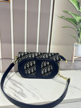 Christian  Dior  Signature  Oval  Camera  Bag  With  OG  Box  &  Dust  Bag  (8288  Blue)