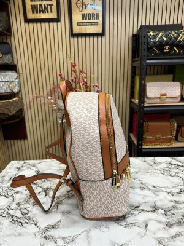 Michael  kors  Kenley  Premium  Quality  Bagpack  With  Dust  Bag  (908  Biege  Brown)