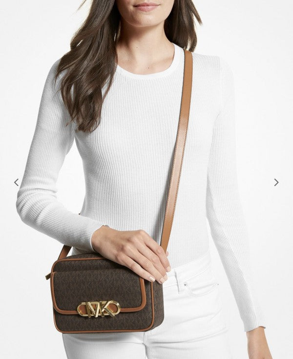 Michael  Kors  Parker  camera  Bag  With  OG  Box  &  Dust  Bag  100830 Coffee