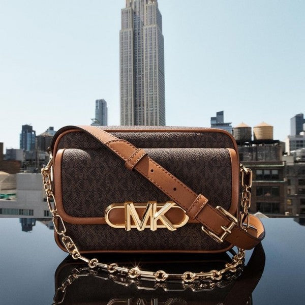 Michael  Kors  Parker  camera  Bag  With  OG  Box  &  Dust  Bag  100830 Coffee