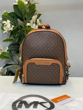 Michael  Kors  Double  Zipper  Backpack  With  Dust  Bag  (22M07 Coffee  Brown)