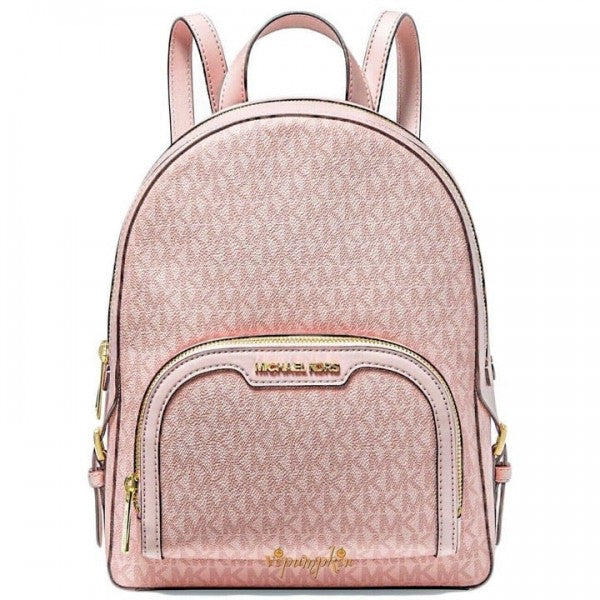 Michael  Kors  Double  Zipper  Backpack  With  Dust  Bag  (22M07 Pink)
