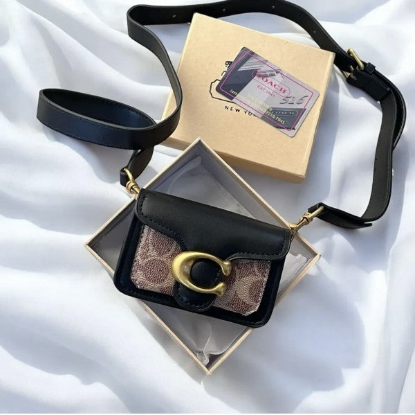 Coach  tabby  mini  monogram  with  og  box(black)