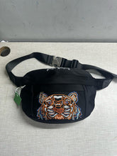 Kenzo Waist Nylon Pouch Track Belt Bag Signature With Dust Bag (K131 Black Purple White)