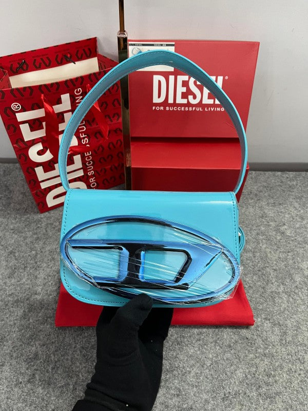Diesel  1DR  Shoulder  Bag  With  OG  Box  &  Dust  Bag  &  Extra  Shoulder  Strap  (Blue)