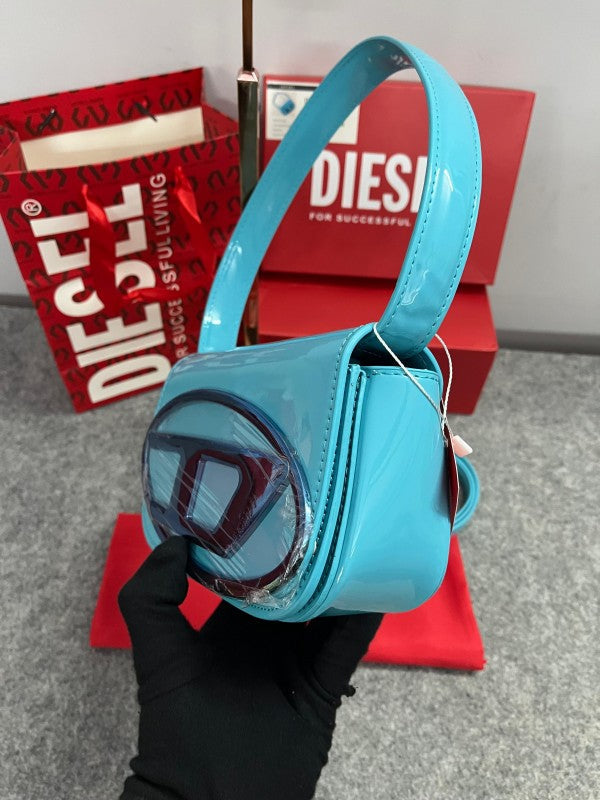 Diesel  1DR  Shoulder  Bag  With  OG  Box  &  Dust  Bag  &  Extra  Shoulder  Strap  (Blue)