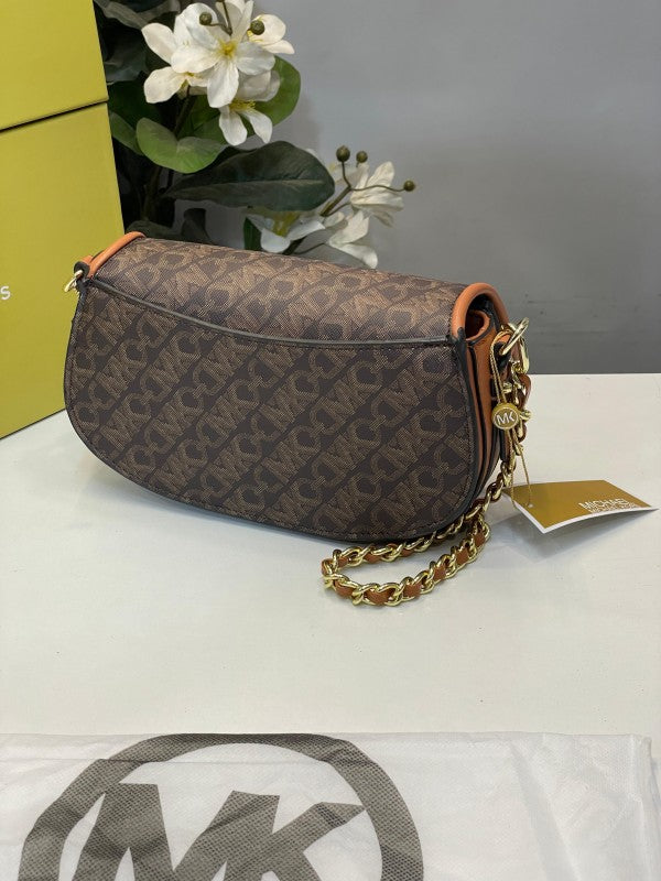 Michael  kors  mila  shoulder  bag with og box(20236 coffe brown)