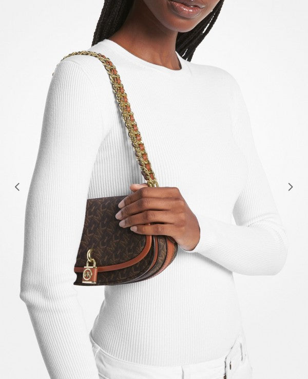 Michael  Kors  Small  Mila  Cross  Body  Bag  With  OG  Box  &  Dust  Bag  Coffee  Brown  20236
