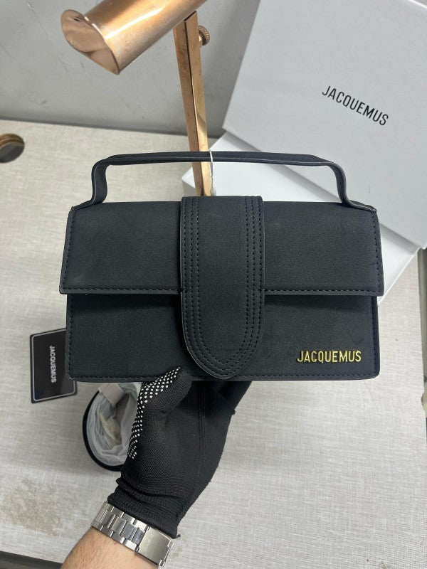 Jacquemus Suede LE Bambino Long Apricot With Sling Strap OG Box & Dust Bag (6828 Black)