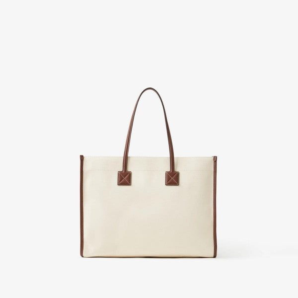 Burberry  Freya  Tote  With  OG  Box  &  Dust  Bag  (Brown  Canvas  41292)