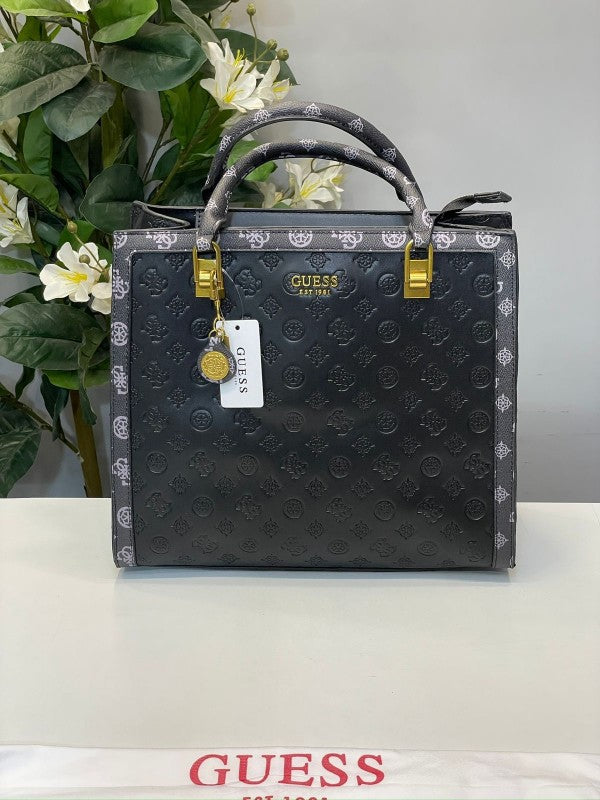 Guess abey satchel bag with dust bag