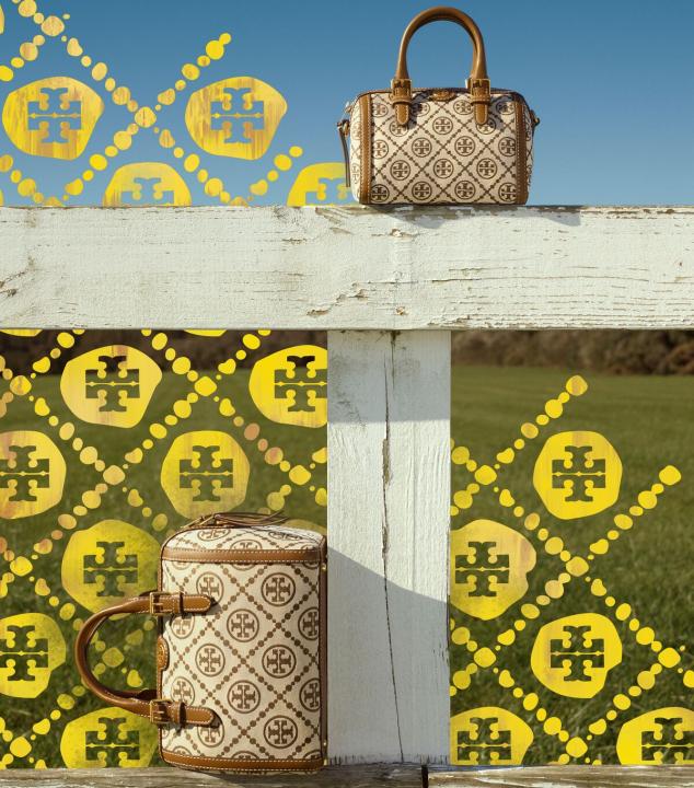 Tory  burch  mini  monogram  speedy  bag  with  og  box  20cm