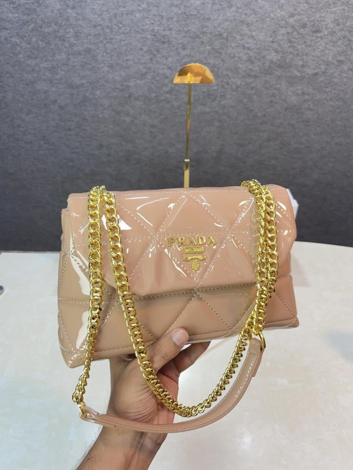 Prad  a leather spectrum shoulder bag with box 412