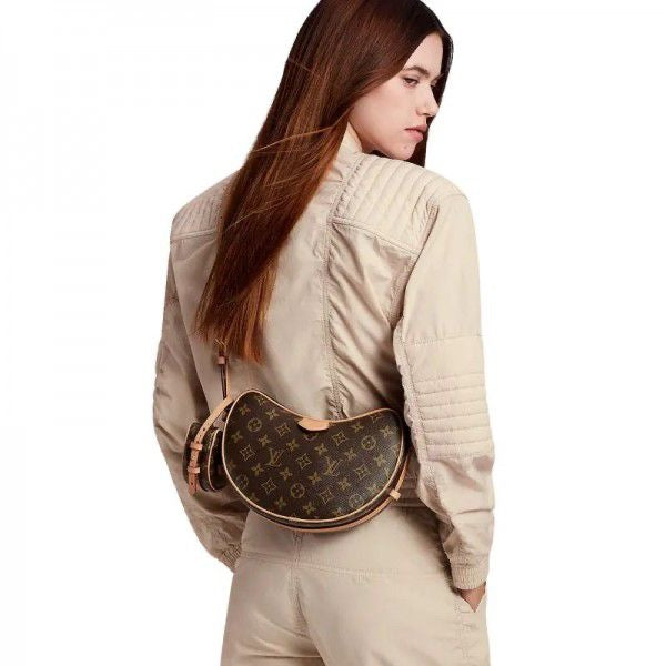 Louis  vuitton  croissant  combo  bag  with  dust  bag  and  carry  bag(M46828)