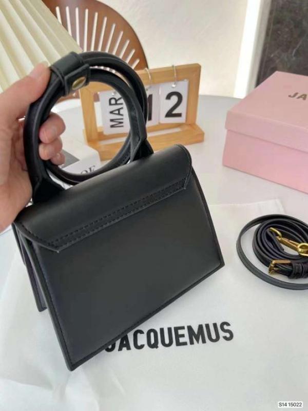 Jacquemus Le Chiquito Noeud Bag With OG Box Dust Bag & Extra Sling Belt (Black   665)