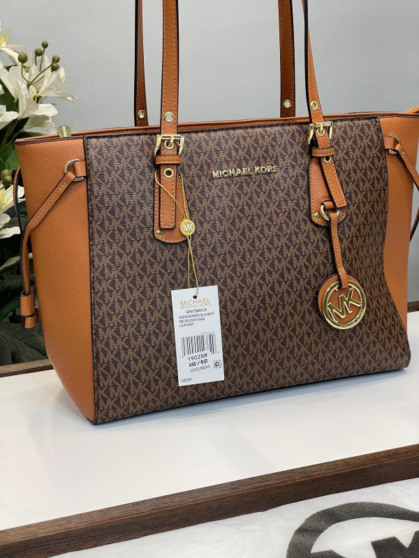 Michael  kors  tote  bag  with  dust bag (19028 coffe brown)