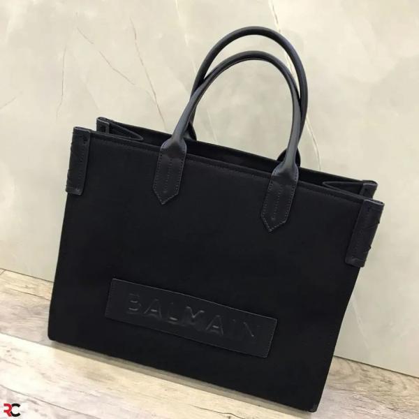 Balmain  B Army  Black  Tote  Bag  With  Pouch  Black  With  Dust  Bag  990