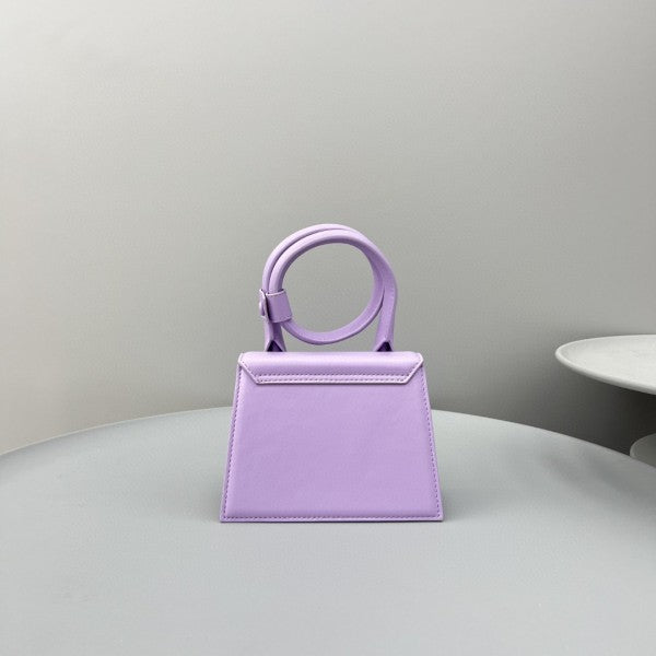 Jacquemus Le Chiquito Noeud Bag With OG Box Dust Bag & Extra Sling Belt (Purple   665)