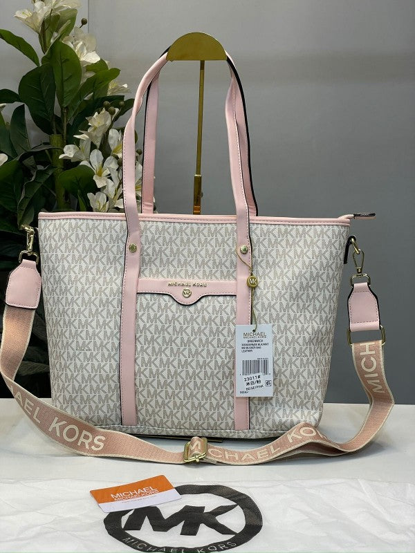 Michael  Kors  Tote  Bag  Hombro  With  Brand  Dust  Bag  (Beige  Pink  23011)