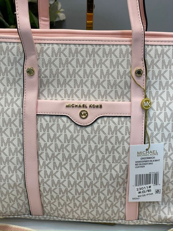 Michael  Kors  Tote  Bag  Hombro  With  Brand  Dust  Bag  (Beige  Pink  23011)