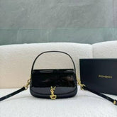 Ysl voltaire womens bag with og box(83 1 mirror black)