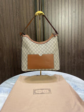 Gucc  I GG Supreme Monogram Linea A Hobo Brown With dust cover 490