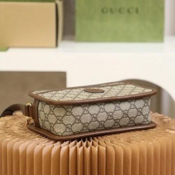 Gucci  Mini  GG  Canvas  Brown  Bag  With  Double  OG  Box  And  Dust  Bag  658572