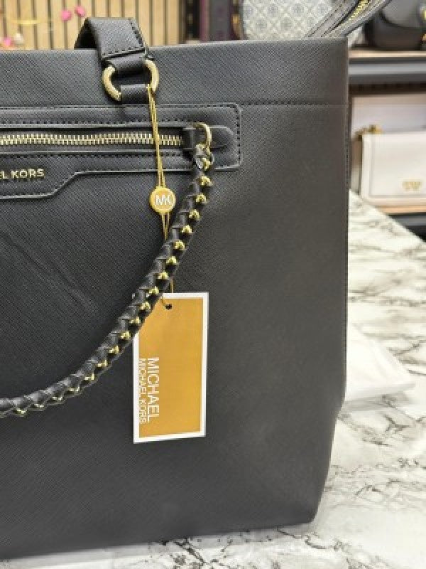 Michael  Kors Slater Large Tote Shoulder Bag Signature (Full Black)