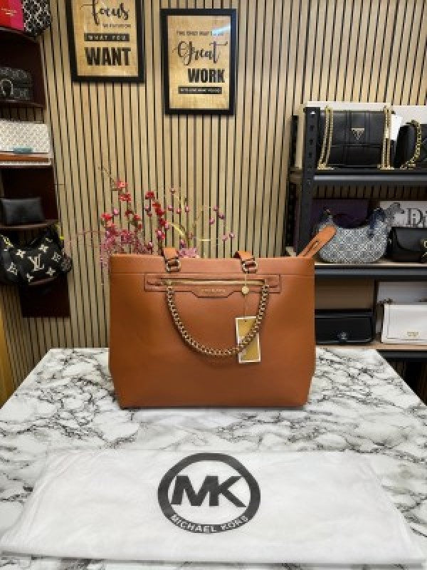 Michael  Kors Slater Large Tote Shoulder Bag Signature (brown)