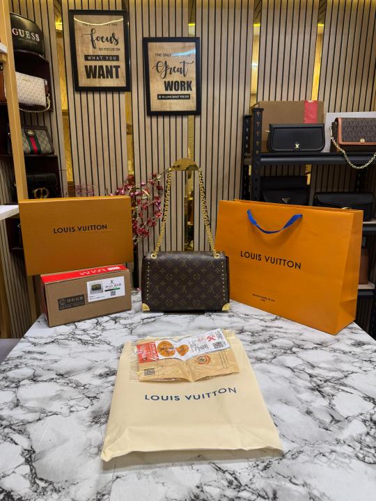 Louis  Vuitton Petite Melle Bag With Double Og Box And Dust Bag Including Carry Bag (brown)