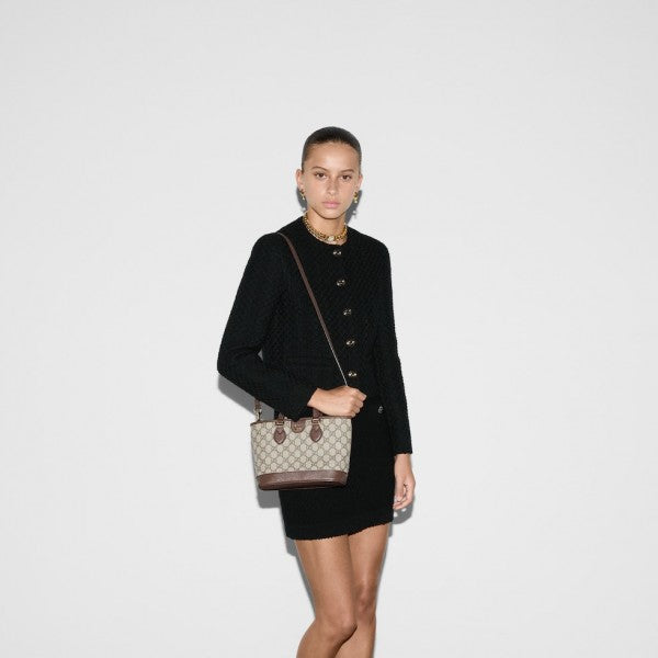 Gucc  i OPHIDIA MINI TOTE BAG with magent box 329