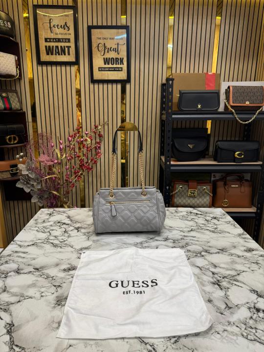 Guess Quilted Crossbody Lolli Handbag With Dust Bag ()