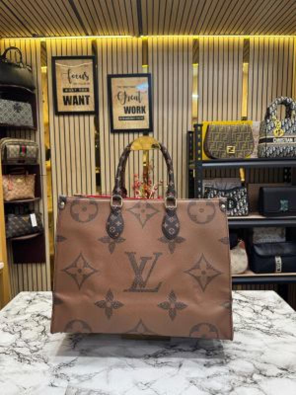 LOUIS  VUITTON PREMIUM ONTHEGO WITH DUST BAG (BROWN)