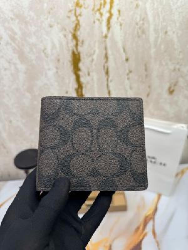 COACH  SIGNATURE  CC  MONOGRAM  WALLET  COMBO  WITH  BOX  AND  CARRYBAG