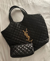 YSL  Handbag  Saint  Laurent  Icare  Maxi  Shopping  Bag  in  Quilted  Leather  Large  With  Dust  Bag  6070