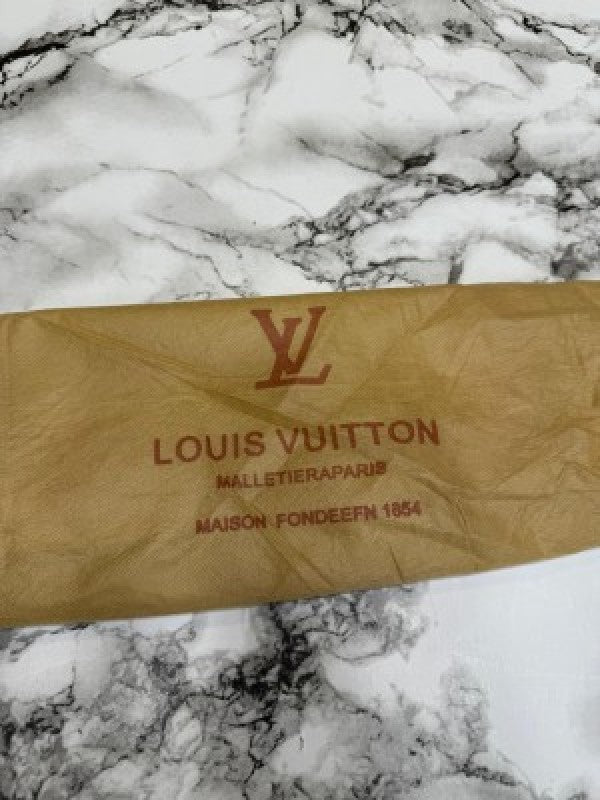 LOUIS  VUITTON LV LOGO SIDE BAG BROWN CHECKS WITH DUST BAG