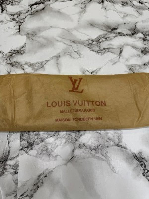 LOUIS  VUITTON LV LOGO SIDE BAG BLACK CHECKS WITH DUST BAG