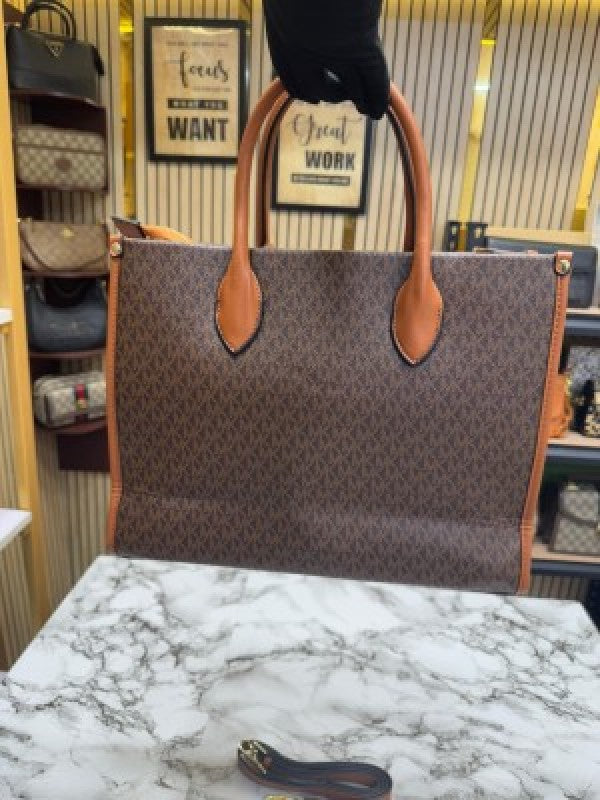 Michael  Kors Mirella Tote Bag With Dust Bag Including Card 22320 Coffee Brown