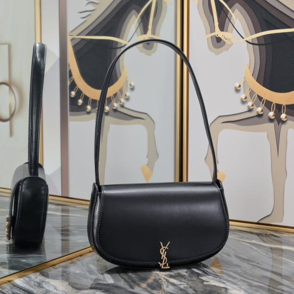 YSL Saint Laurent Crossbody & Shoulder Bag Cassandra Voltaire Mini Black With Dust Bag & OG Box 6064