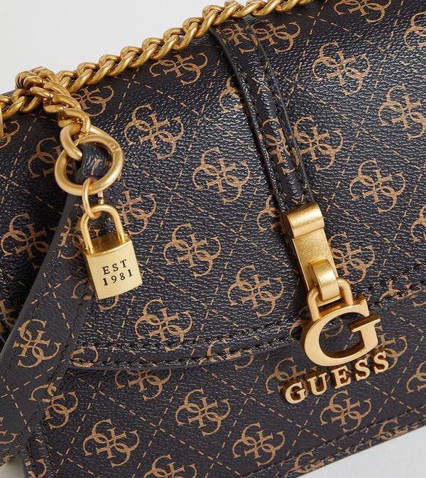 Guess  shoulder sling bag with og box(416 coffe)